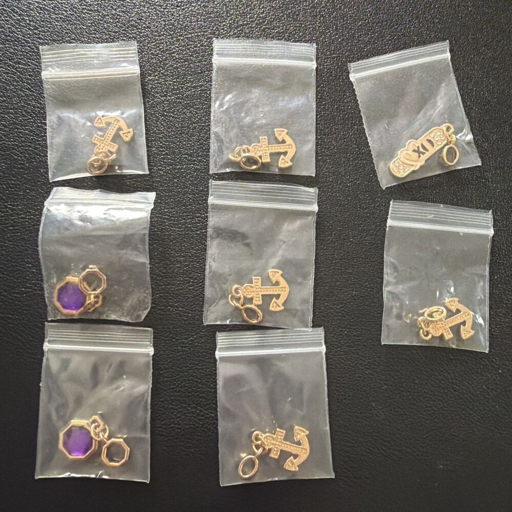 Effy Moments Pendant Celebrity Cruises 8 Charms only Gold Tones